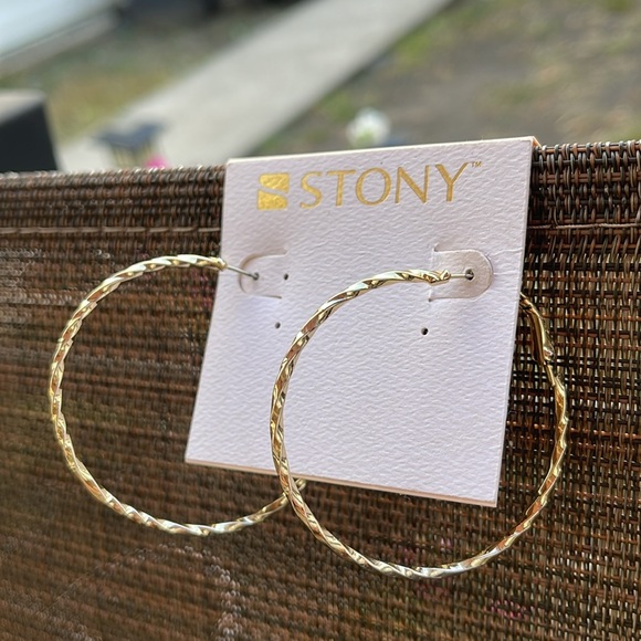 Gold Hoop Earrings - Picture 11 of 15